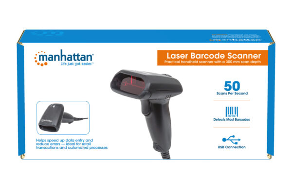 Lettore Laser Barcode USB Nero - immagine 7