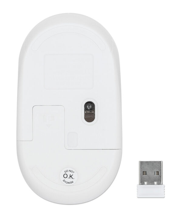Mouse Ottico USB Wireless Performance III Bianco - immagine 7