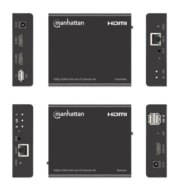 Kit Extender HDMI KVM over IP 1080p fino a 120m - immagine 7