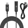 Cavo Ottico Attivo USB 3.2 Gen 2 SuperSpeed+ Active Optical Cable USB A M/F 30m - immagine 7