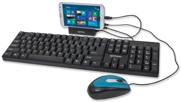 Docking Station 3 Porte USB Ricarica Smartphone e Tablet OTG Nero - immagine 7