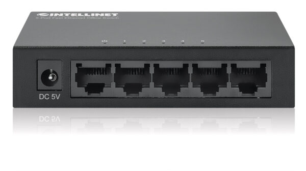 Switch Hub ethernet 10/100Mbps 5 porte desktop in metallo - immagine 7