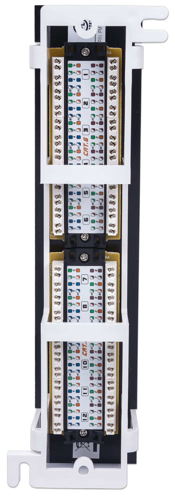 Pannello Patch 12 Porte UTP Cat6 Installazione a Muro - immagine 7
