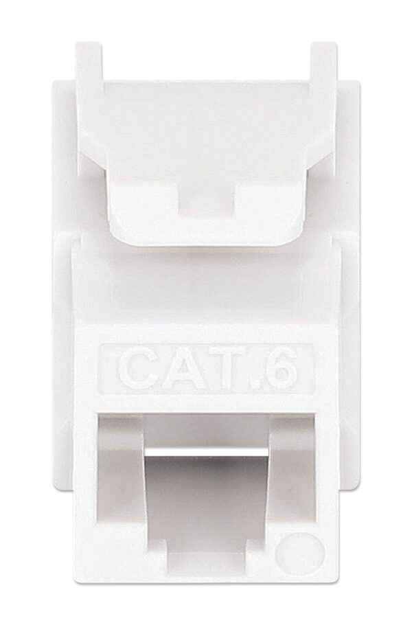 Frutto Keystone Slim Cat.6 per Cavo Rigido con Supporto Punch-Down 25 pz Bianco - immagine 6
