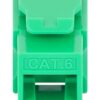 Frutto Keystone Slim Cat.6 per Cavo Rigido con Supporto Punch-Down 25 pz Verde - immagine 6