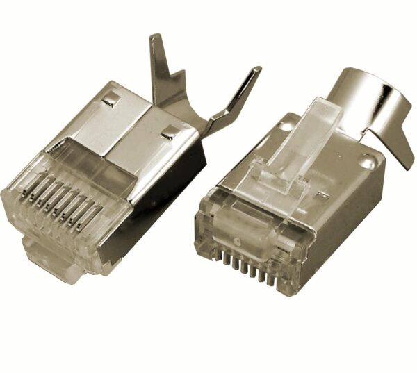 Plug per Cat. 5 e 6 STP con Guida e Copriconnettore - immagine 7