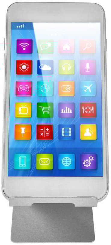 Supporto in Alluminio per Smartphone e Tablet Universale Silver - immagine 7