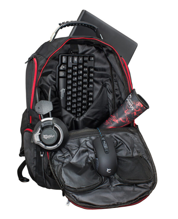 Zaino per notebook 17,3'' Nero/Rosso - immagine 6
