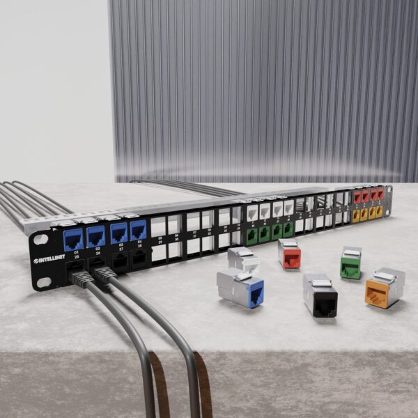 Frutto Keystone RJ45 Cat.6A 10G Slim STP Toolless Arancione - immagine 8