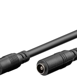 Cavo Prolunga di Alimentazione DC 2.1 mm 3 metri Nero