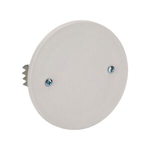Coperchio con Graffe per Scatola da Incasso ø85mm Bianco