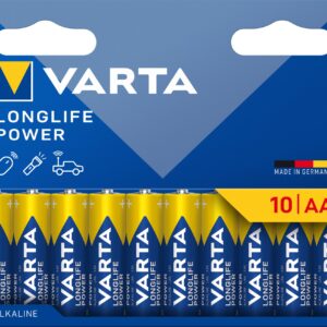 Confezione 10 Batterie Varta Longlife Power Stilo AA