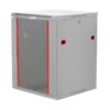 Armadio Rack 19'' a muro 15 unità sezione unica prof. 600mm Grigio - immagine 2