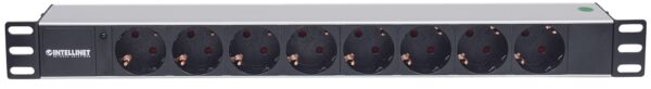 Multipresa per Rack 19'' 8 posti Spina Schuko Angolata 1U