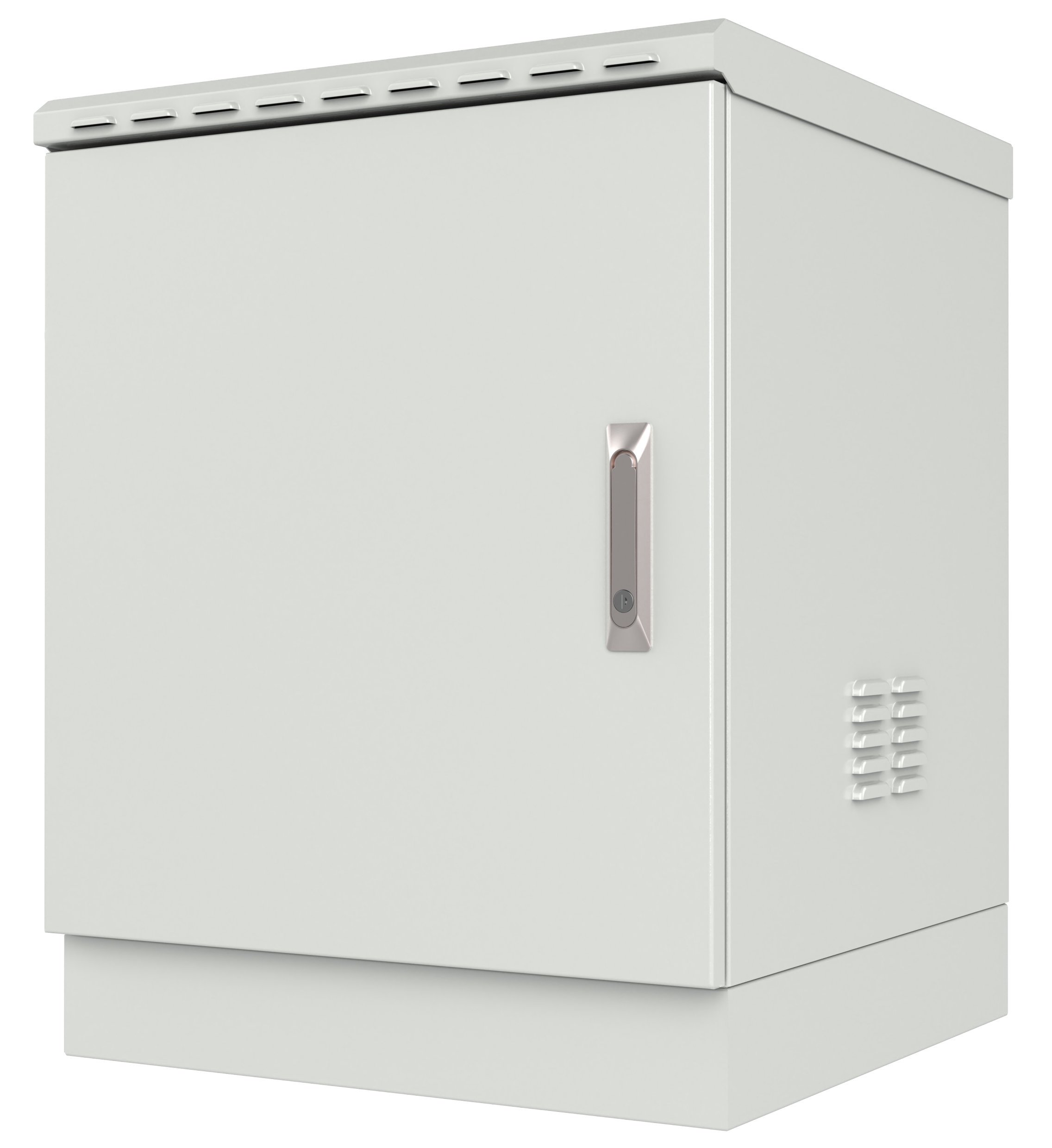 Armadio Rack 19'' a Pavimento 16U grigio IP66 Doppia Porta Cieca prof. 600 mm