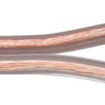 Cavo Audio per diffusori acustici Trasparente 0,75 mm² matassa 100mt