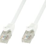 Cavo di Rete Patch in Rame Cat.6 Bianco UTP 3 metri