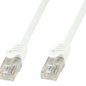 Cavo di Rete Patch in Rame Cat.6 Bianco UTP 3 metri