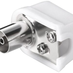 Connettore Cavo Antenna TV  Femmina Angolato 9.5 mm