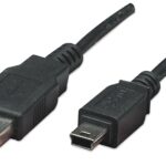Cavo USB 2.0 A maschio/mini B 5 pin maschio 1 m Nero
