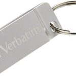 Mini Memoria USB Verbatim con Portachiavi 64GB Silver