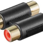 Adattatore audio doppio RCA Femmina/Femmina