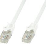 Cavo di rete Patch in CCA Cat.5E Bianco UTP 3 metri