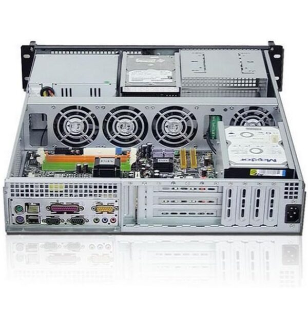 Chassis Industriale da Rack 19'' 2U Nero - immagine 2