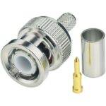 Connettore BNC Maschio a Crimpare per Cavo RG58