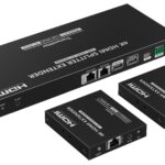 Splitter Extender HDMI 1x2 con IR su CAT6/6a/7 70 M