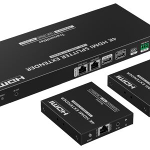 Splitter Extender HDMI 1x2 con IR su CAT6/6a/7 70 M