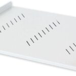 Mensola per Rack 19'' 350 mm 1U Grigia 2 punti