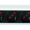 Multipresa 6 Posti da Rack 19'' con Magnetotermico Spina C20 1,5U