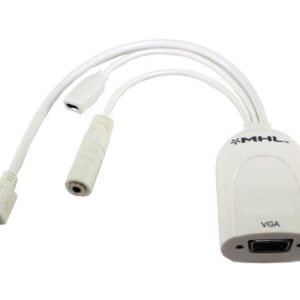 Adattatore MHL a VGA con audio per dispositivi mobili