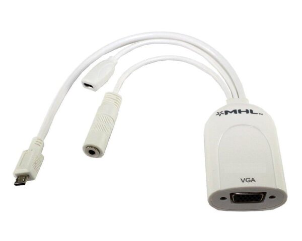 Adattatore MHL a VGA con audio per dispositivi mobili