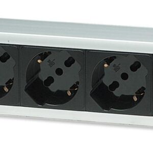 Multipresa 6 Posti Rack 19'' con Protezione e Interruttore Spina Italiana 1,5U