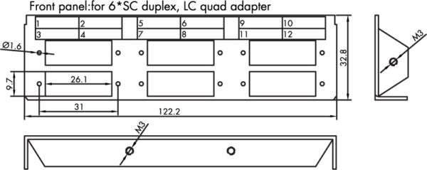 Scatola di Giunzione per Guida Top Hat in Fibra Ottica per Giunti LC o SC - immagine 8
