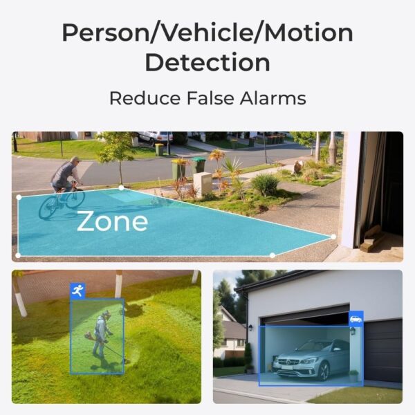 Telecamera di Sicurezza WiFi 4MP 2K da Esterno IP65 con Rilevamento di Persone e Veicoli, WCLMC2KP01 - immagine 8