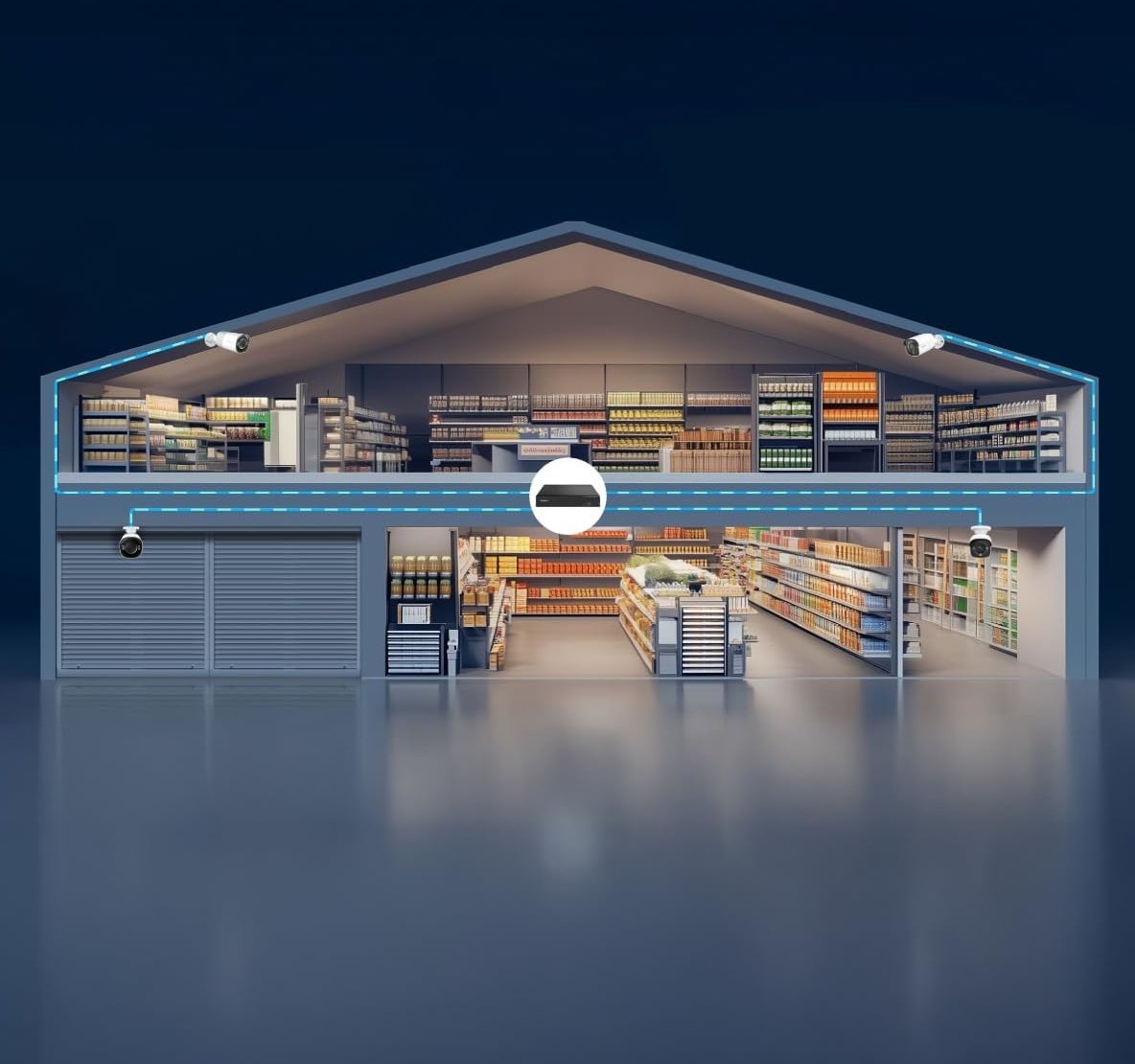 Videoregistratore NVR 16CH 16 MP 32 TB con HDMI e VGA, RP-PN16 - immagine 8