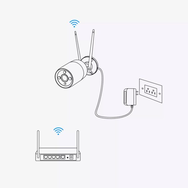 Telecamera WiFi Dual Band 5MP IP67 con Rilevamento di Persone e Veicoli, W320 - immagine 8