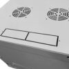 Armadio Rack 19'' a muro 12 unità sezione unica prof. 600mm Grigio - immagine 7