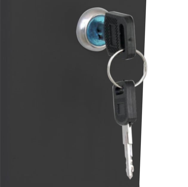 Armadio Rack 19'' a muro 12 unità sezione unica prof. 600mm Nero - immagine 9