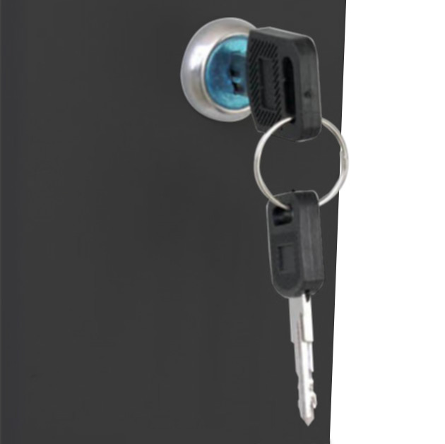 Armadio Rack 19'' a muro 15 unità sezione unica prof. 600mm Nero - immagine 9