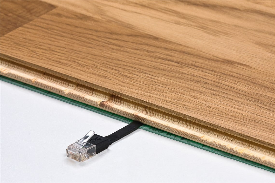 Cavo di Rete Patch Piatto in Rame Cat.6A UTP 10m Bianco - immagine 7