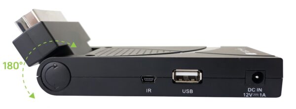 Decoder Ricevitore Digitale Terrestre DVB-T/T2 H.265 HEVC 10bit USB HDMI Scart 180° e Telecomando Universale 2 in 1 - immagine 8