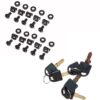 Armadio Rack 19'' a muro 12 unità sezione unica prof. 450mm Nero - immagine 7