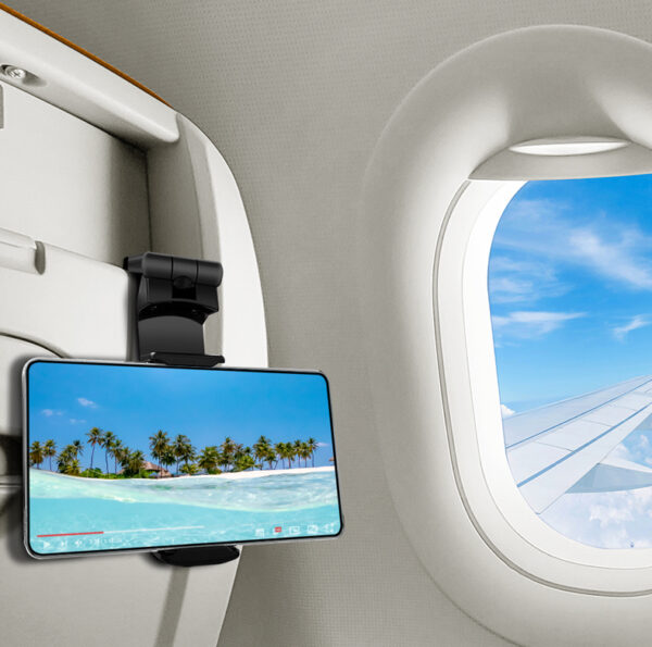 Supporto Porta Smartphone 4,76,9'' con Rotazione 360° Nero - immagine 7