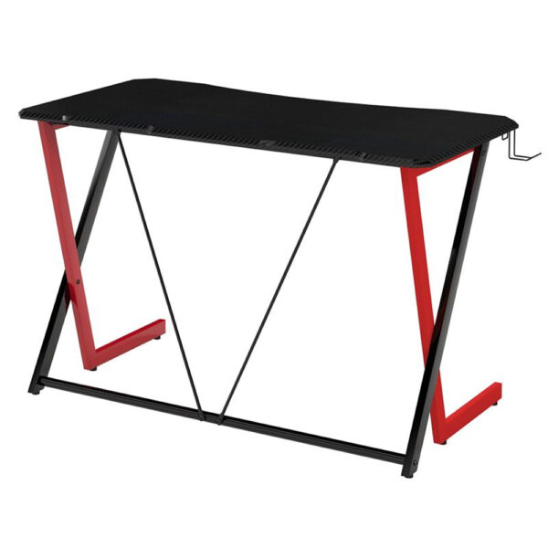 Scrivania Gaming Ergonomica Tavolo Gioco con Porta Bicchiere e Cuffie - immagine 8