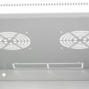 Armadio Rack 19'' a muro 15 unità sezione unica prof. 600mm Grigio - immagine 9