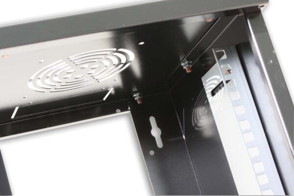 Armadio Rack 10'' a muro 6 unità Nero - immagine 8